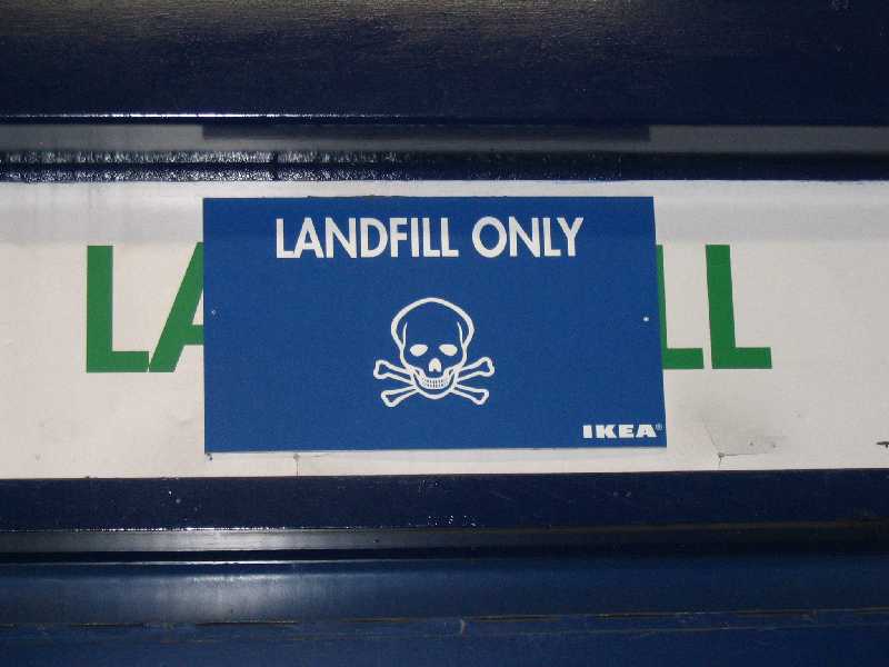 Landfill sign