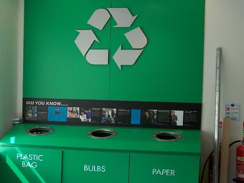 Recycling education point